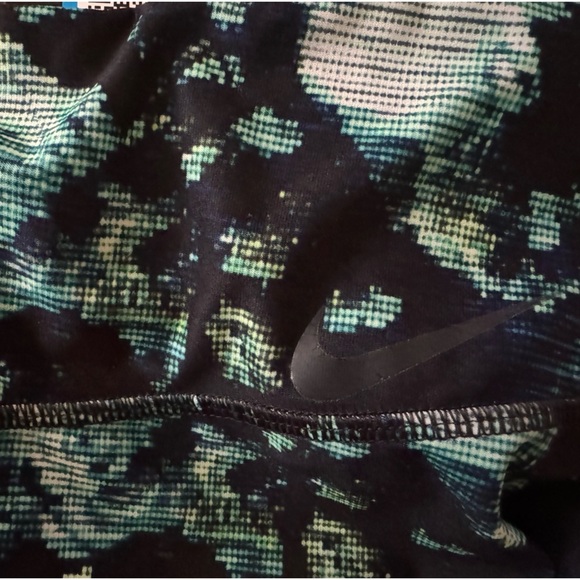 NIKE Dri-Fit Women’s Black,Green, Blue Work Out Pants. Hidden Pocket In Waist  L - Picture 5 of 9